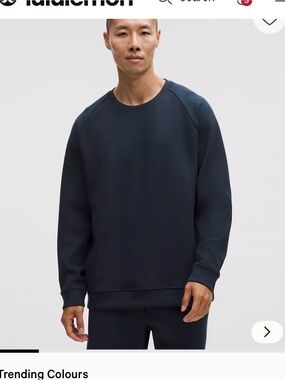 lululemon athletica Men’s smooth spacer Sweatshirt - Navy